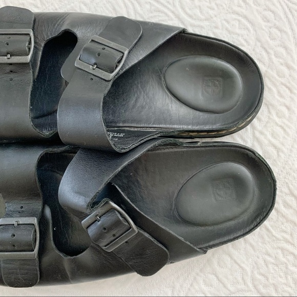 Dr. Martens Men\'s Leather Double Strap‎ Slide Sandals, Black main image 5